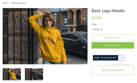 Einbau der App Wishlist Plus auf Shopify