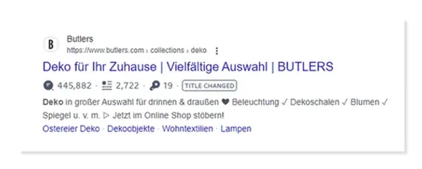 Meta Beschreibung von Butlers