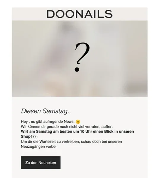 E-Mail Beispiel von doonails.com