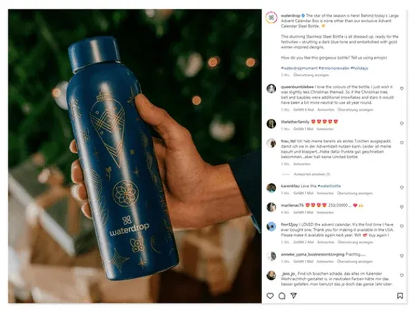Instagram Post von Waterdrop