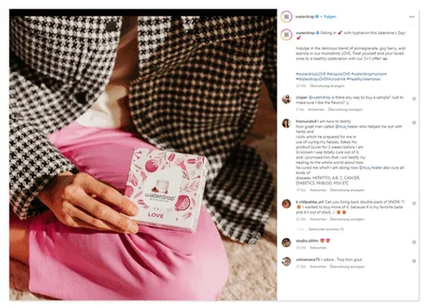 Instagram Post von Waterdrop