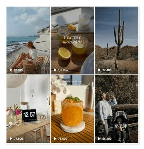 Instagramfeed von Waterdrop