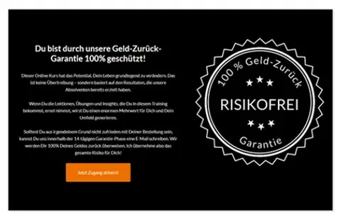 Geld-Zurück-Garantie bei Tobias Beck