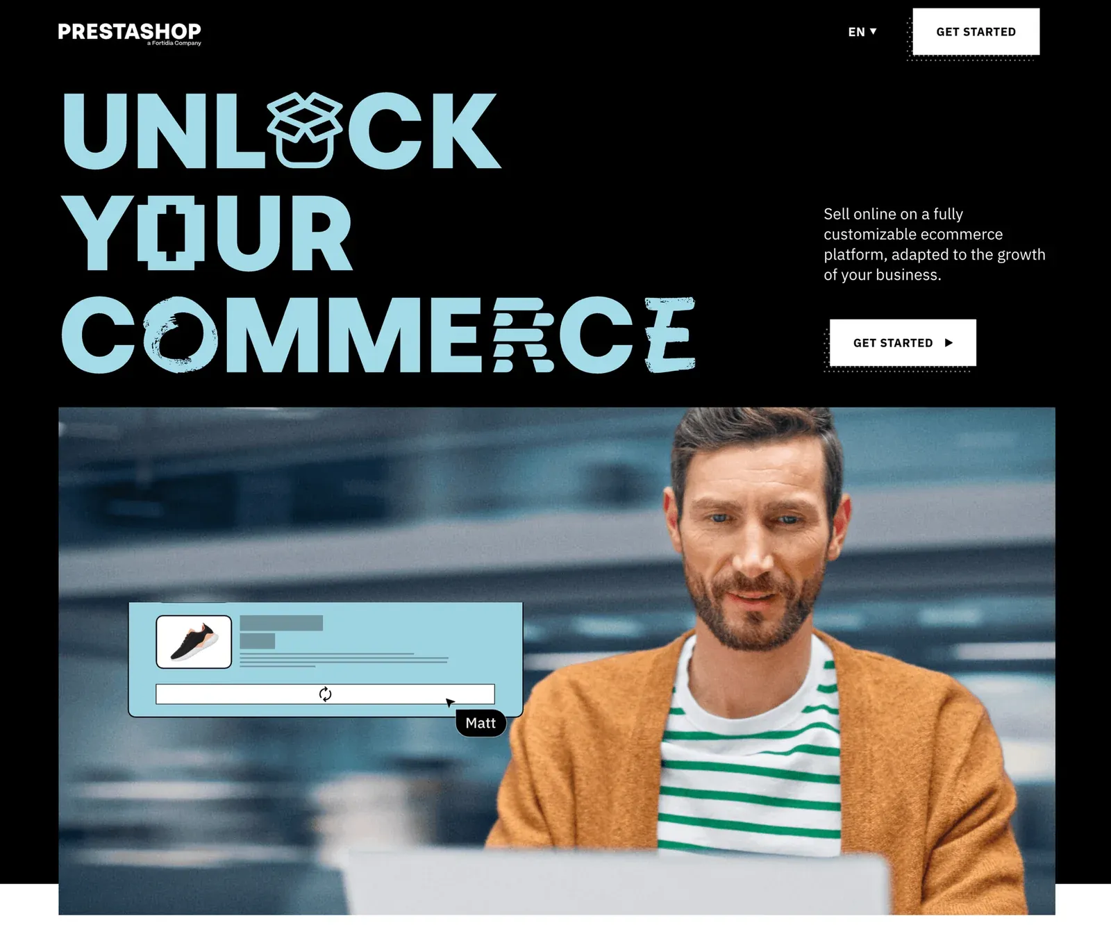 screenshot startseite prestashop