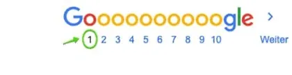 SERP Google Seite 1