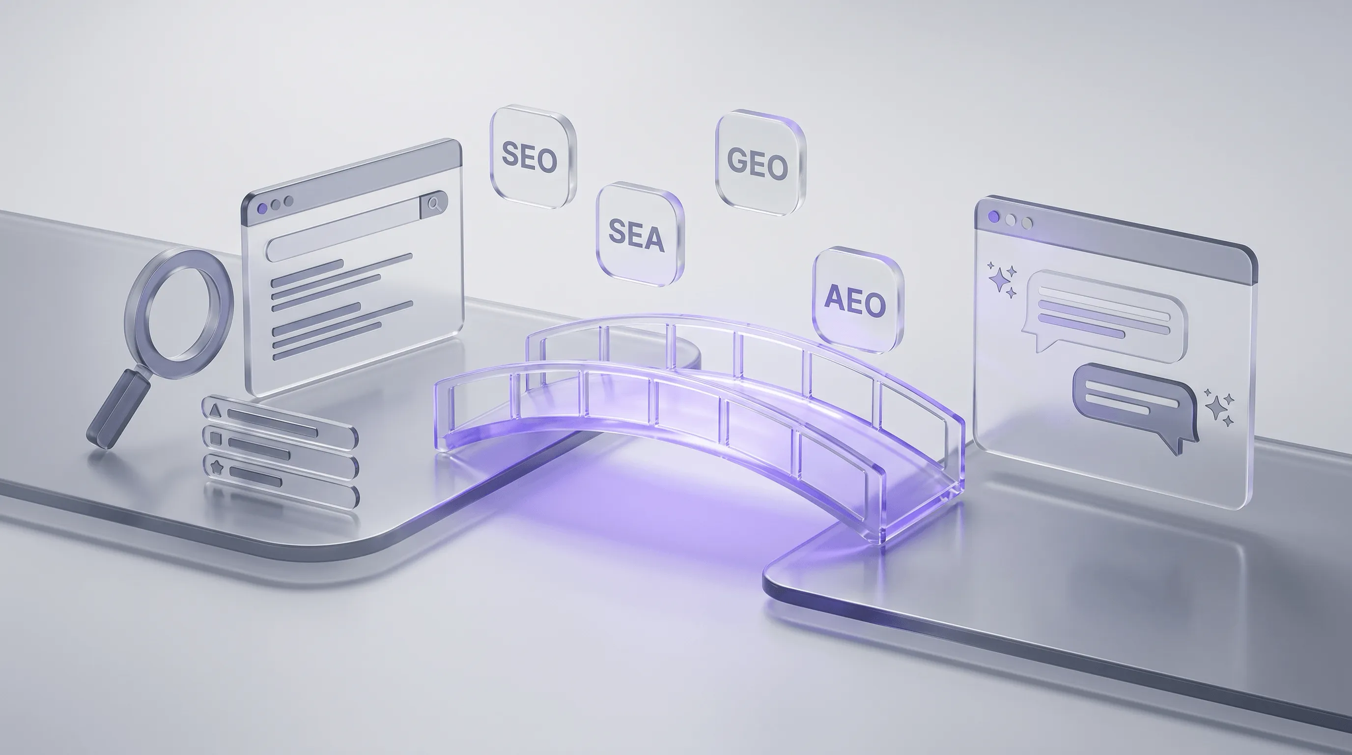 SEO-Abkürzungen: Glossar mit SEO, SEA, GEO und weiteren Begriffen aus Suchmaschinenoptimierung und KI-Suche