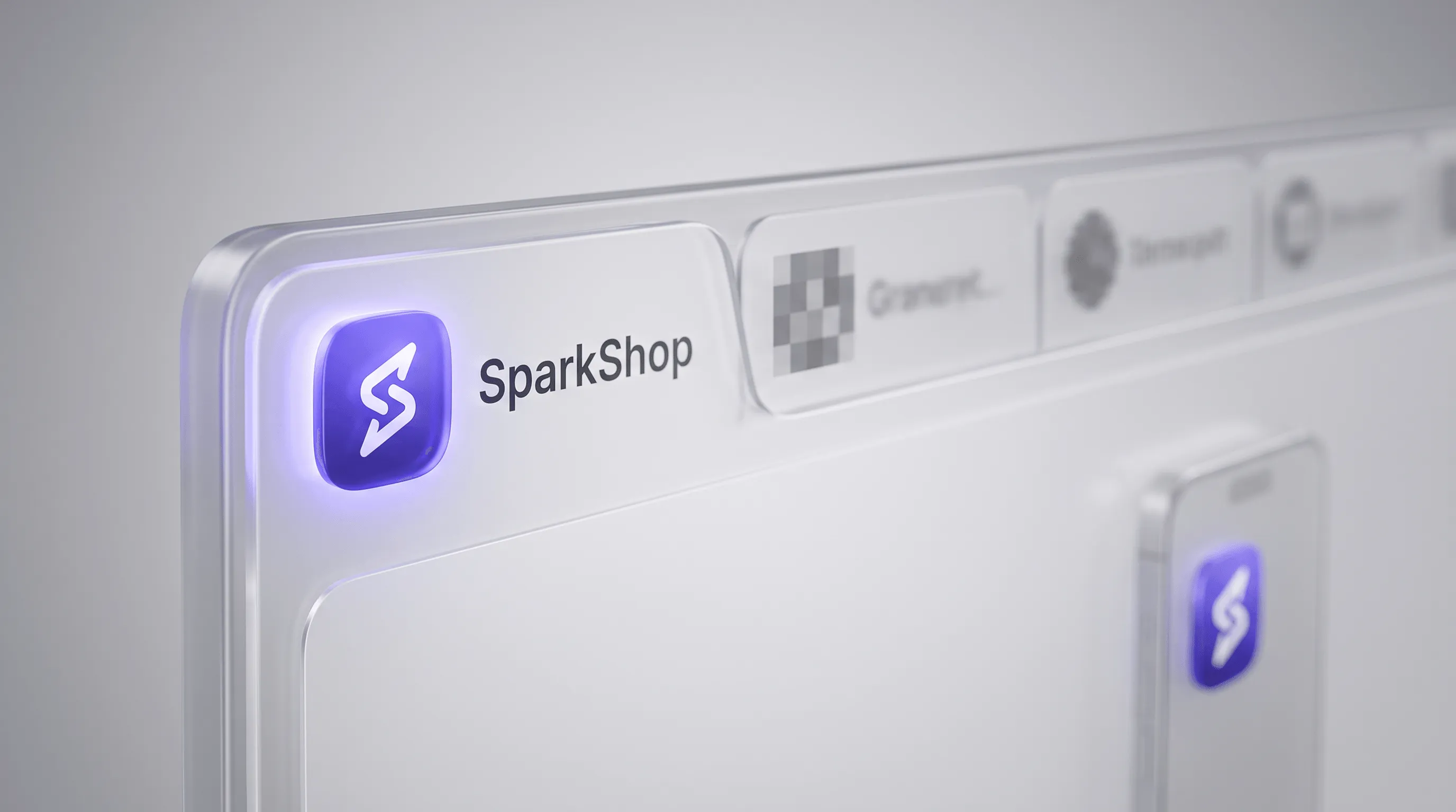 Shopify Favicon: Browser-Tabs mit unterschiedlich großen Shop-Icons zur Veranschaulichung von Favicon-Größe und -Format