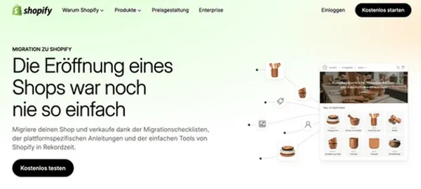 Screenshot Shopify Migration