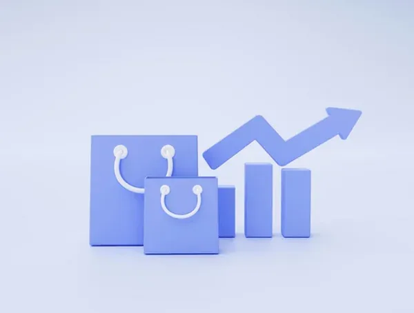 Grafik von Wachstum im E-Commerce