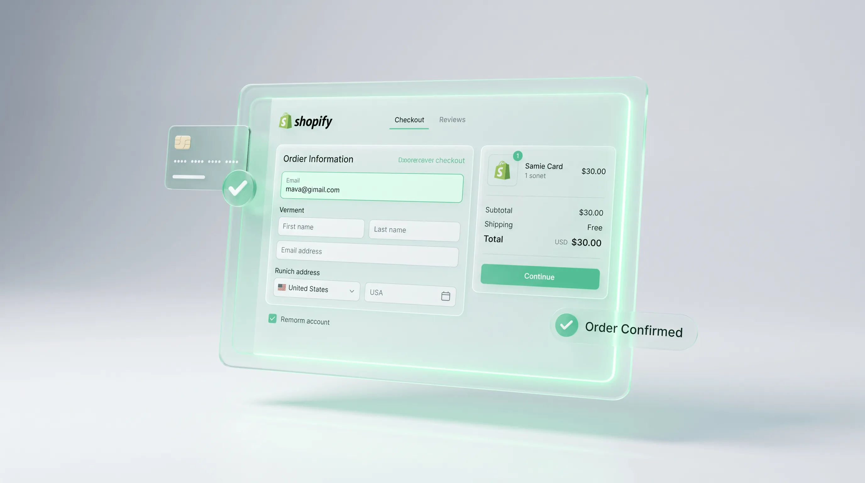 Shopify Testbestellung anlegen: Checkout-Prozess mit Testkreditkarte und Bestätigungsscreen