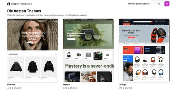 screenshot kategorieseite shopify themes