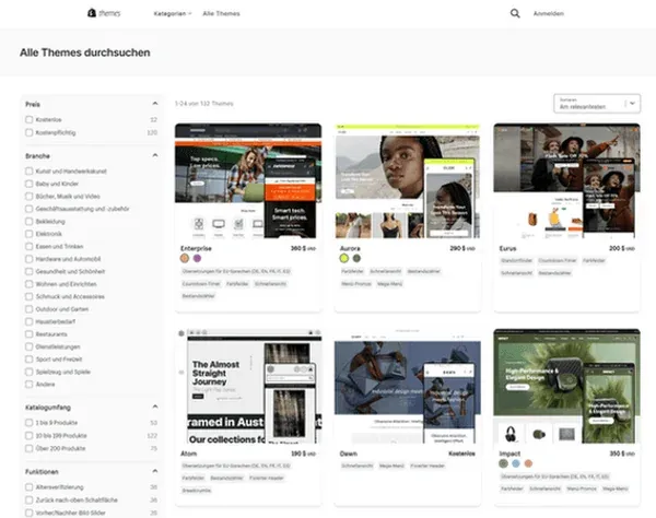 Shopify Theme Store