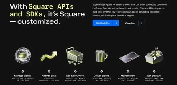 screenshot square webseite