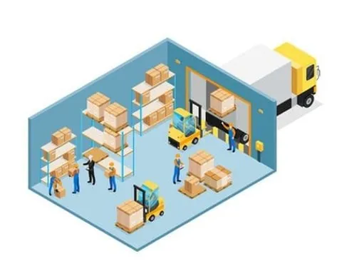 Grafik einer Lagerhalle