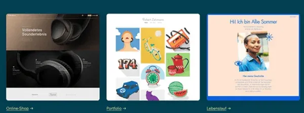 screenshot startseite wix