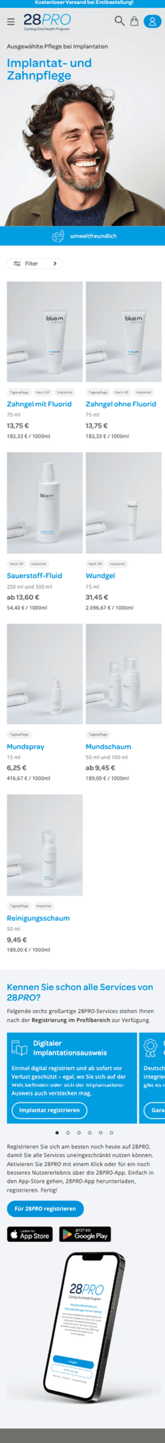 28PRO Service-Übersicht