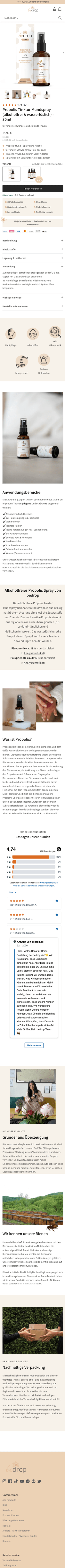 bedrop Produktdetailseite