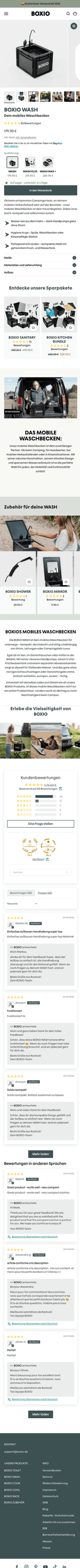 BOXIO Produktdetailseite