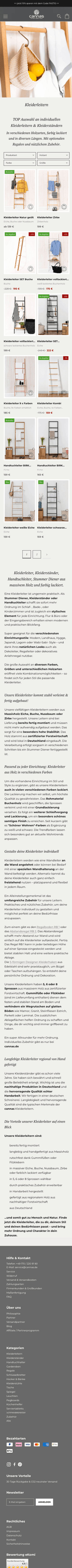 CANNAS Kategorieseite