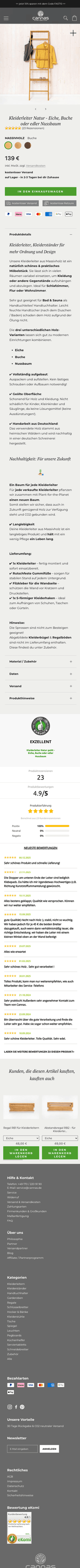 CANNAS Produktdetailseite