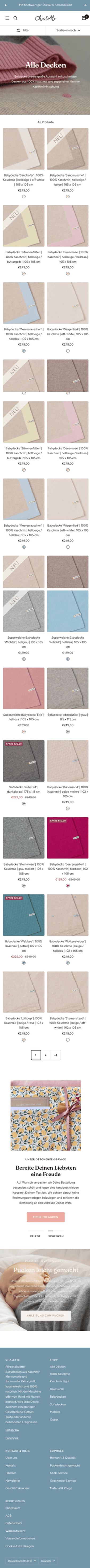 Chalette Kategorieseite