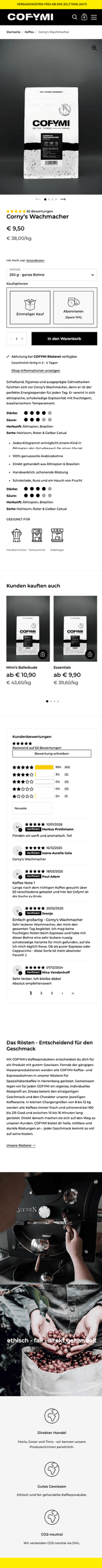 COFYMI Produktdetailseite