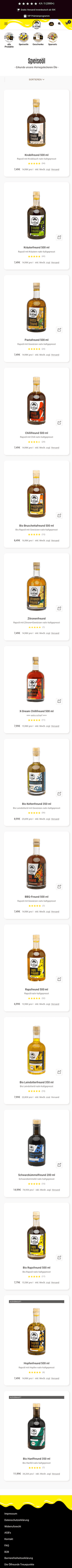 Die Ölfreunde Kategorieseite