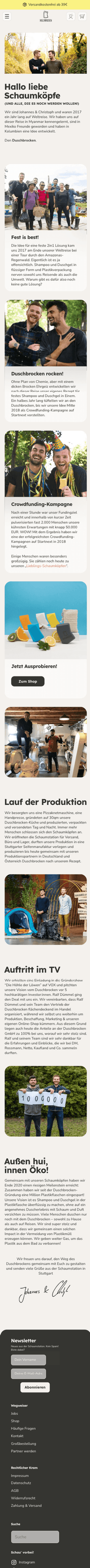 Duschbrocken Über uns