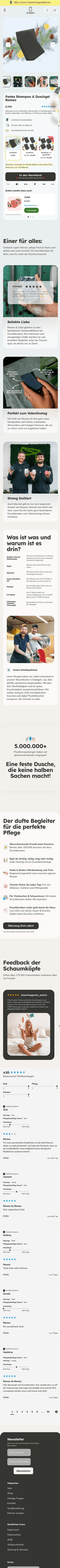 Duschbrocken Produktdetailseite