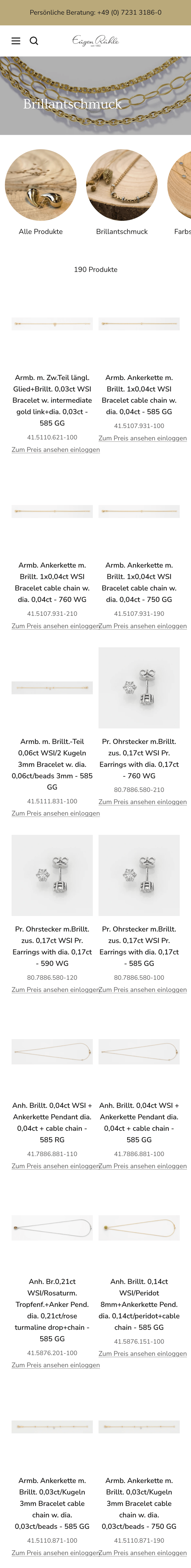 Eugen Rühle Kollektionsübersicht