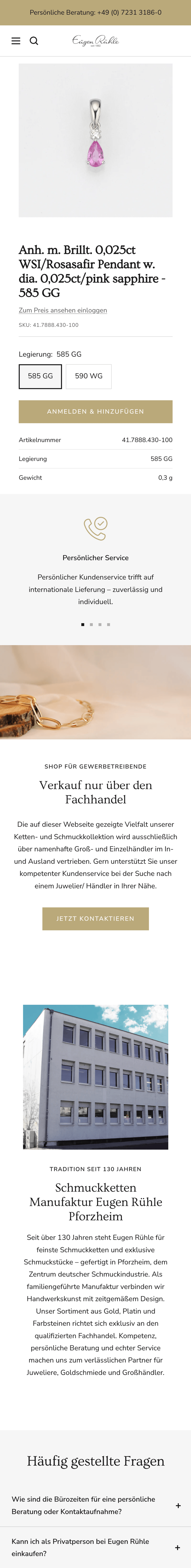 Eugen Rühle Produktdetailseite