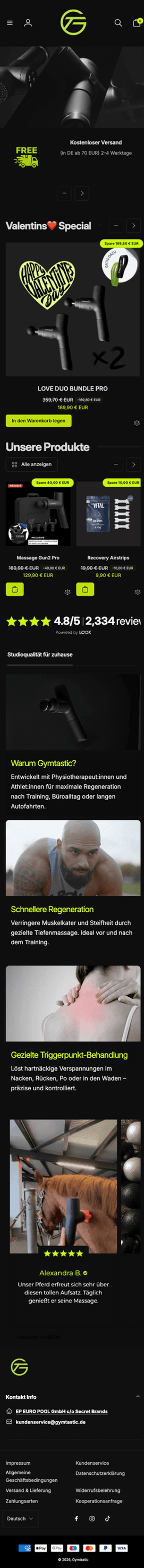 Gymtastic Startseite