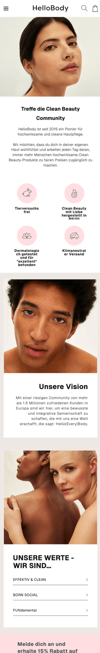 HelloBody About Page