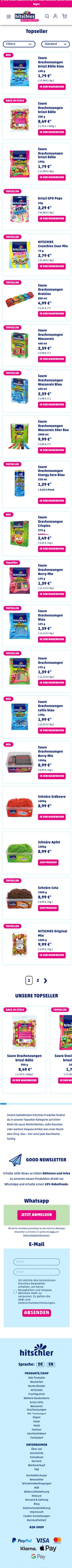 hitschies Kategorieseite