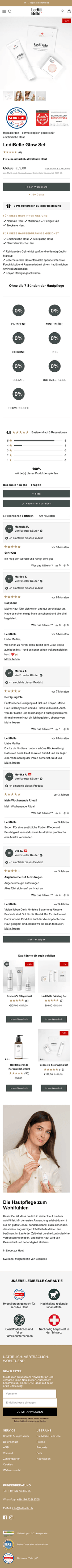 LediBelle Produktdetailseite