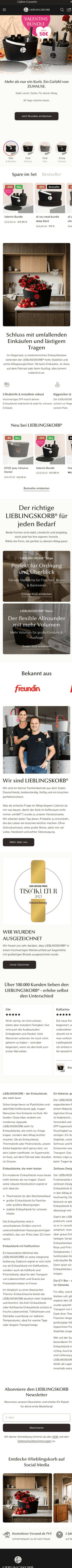LIEBLINGSKORB Startseite