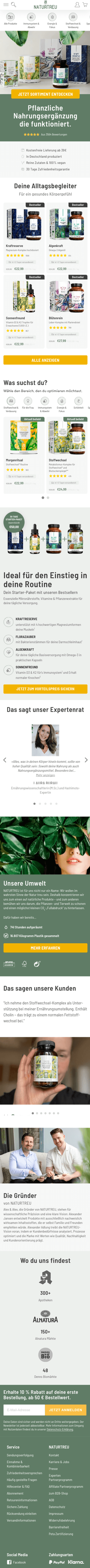 Naturtreu Startseite