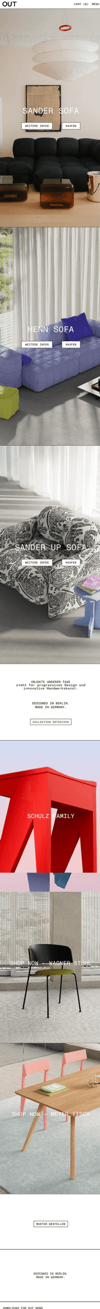 OUT Objekte unserer Tage Startseite