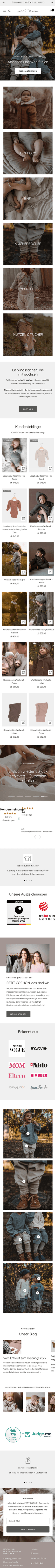 PETIT COCHON Startseite