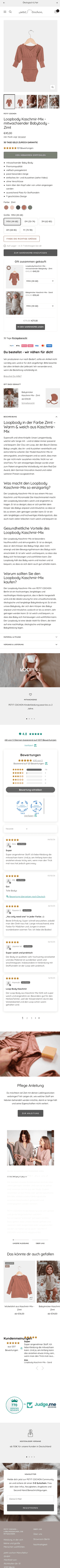 PETIT COCHON Produktdetailseite