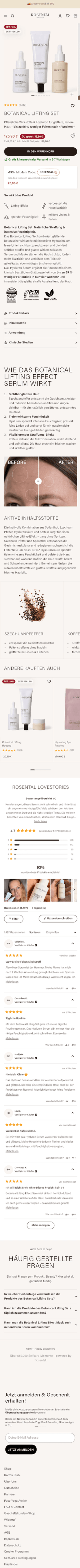 Rosental Produktdetailseite