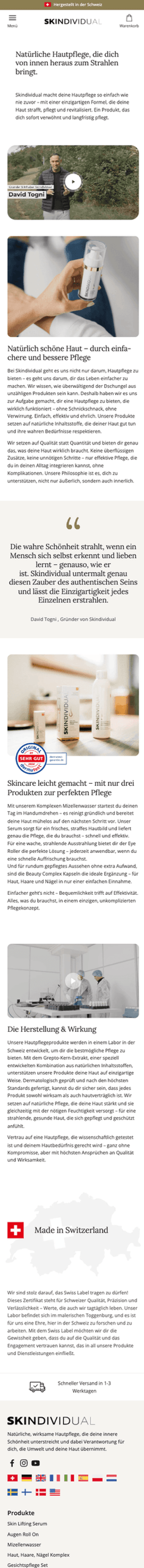 SKINDIVIDUAL Über uns