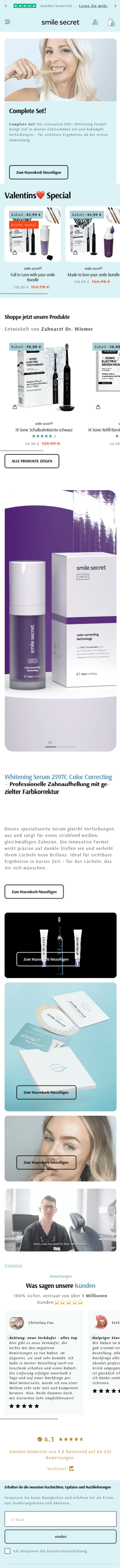 Smile Secret Medical Startseite
