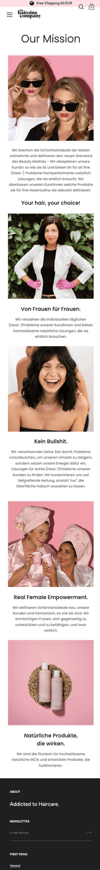 The Hairoine Company Markenwelt