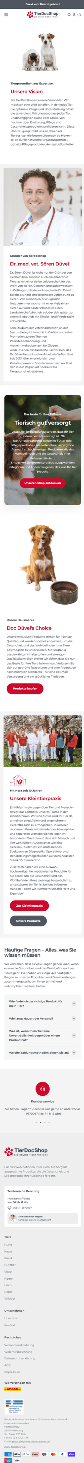 Tierdocshop Markenwelt