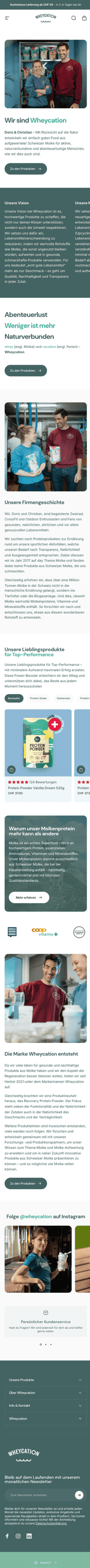 Wheycation Markenwelt