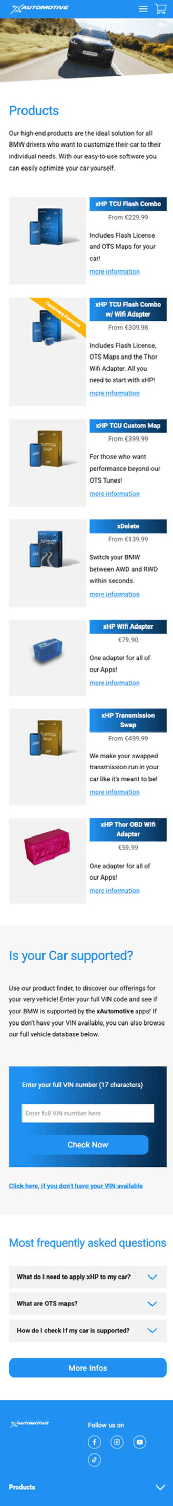 xAutomotive Kategorieseite